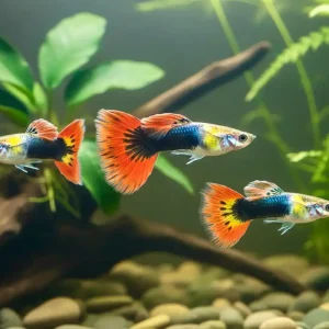 Guppy Red Black (Poecilia reticulata) Männchen Sofort Bestellen